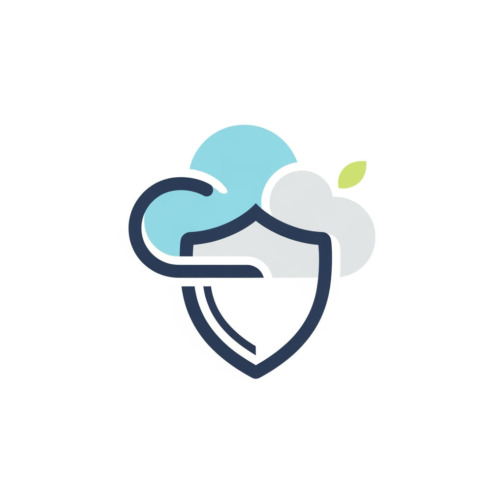 AI Design for i want to create cloud shield logo for my declutter website