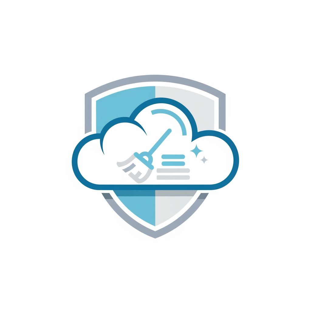 AI Design for i want to create cloud shield logo for my declutter website