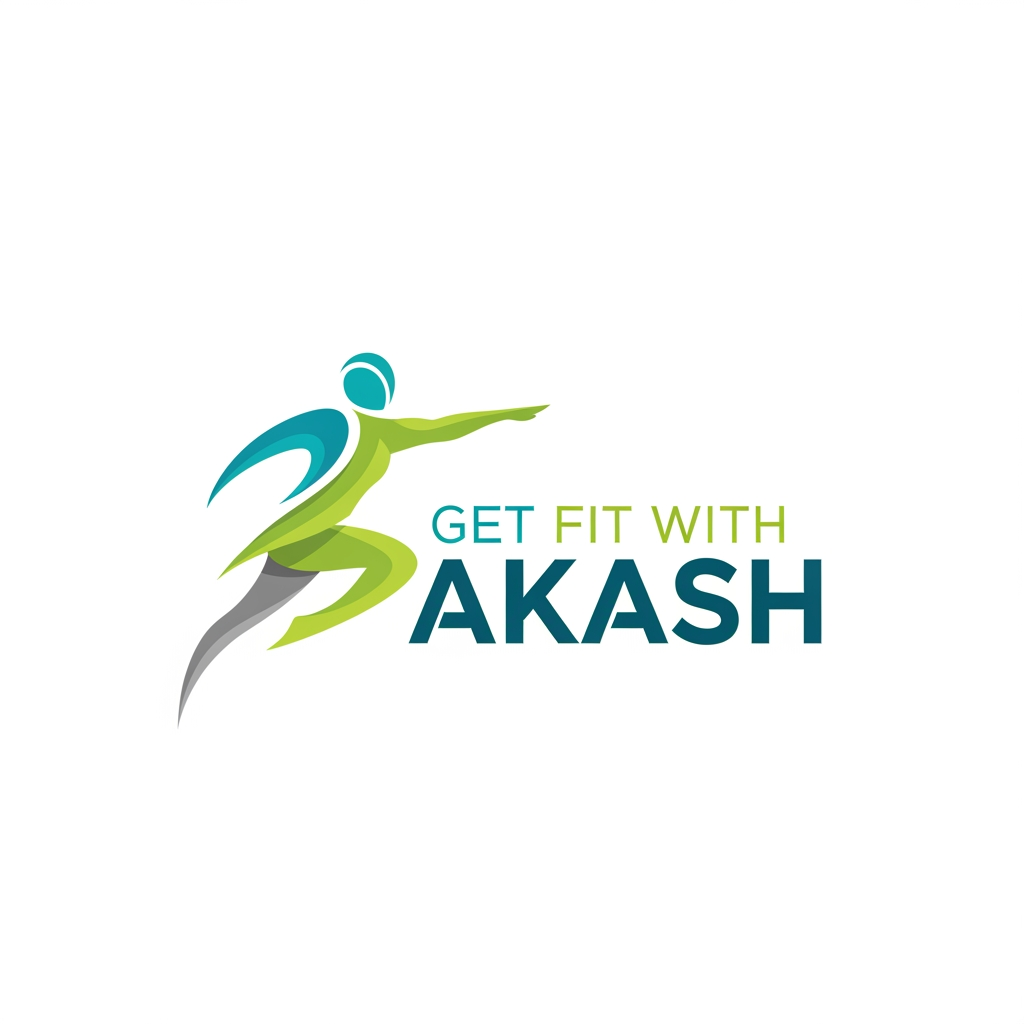 AI Design for GET FIT WITH AKASH CREATE LOGO- NOT MASCULAR, Fitness centric
