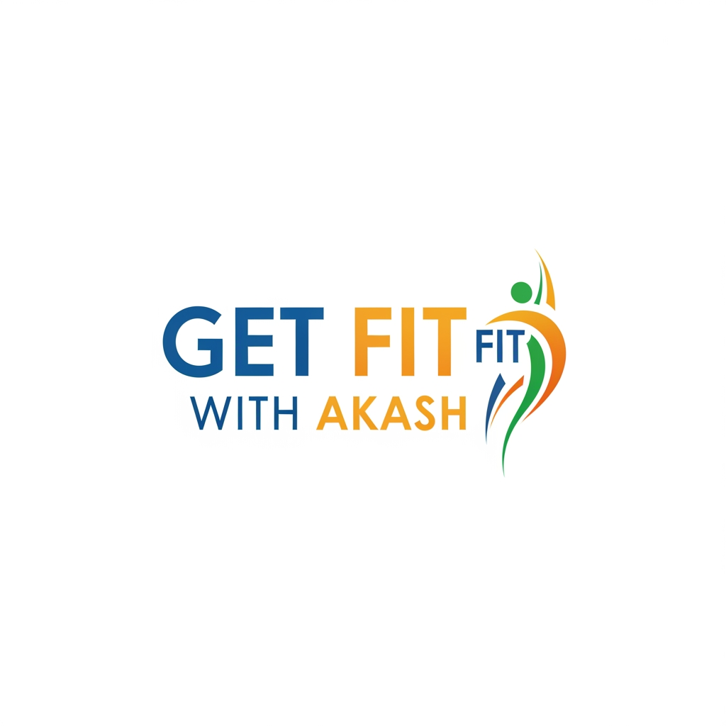AI Design for GET FIT WITH AKASH CREATE LOGO- NOT MASCULAR, Fitness centric
