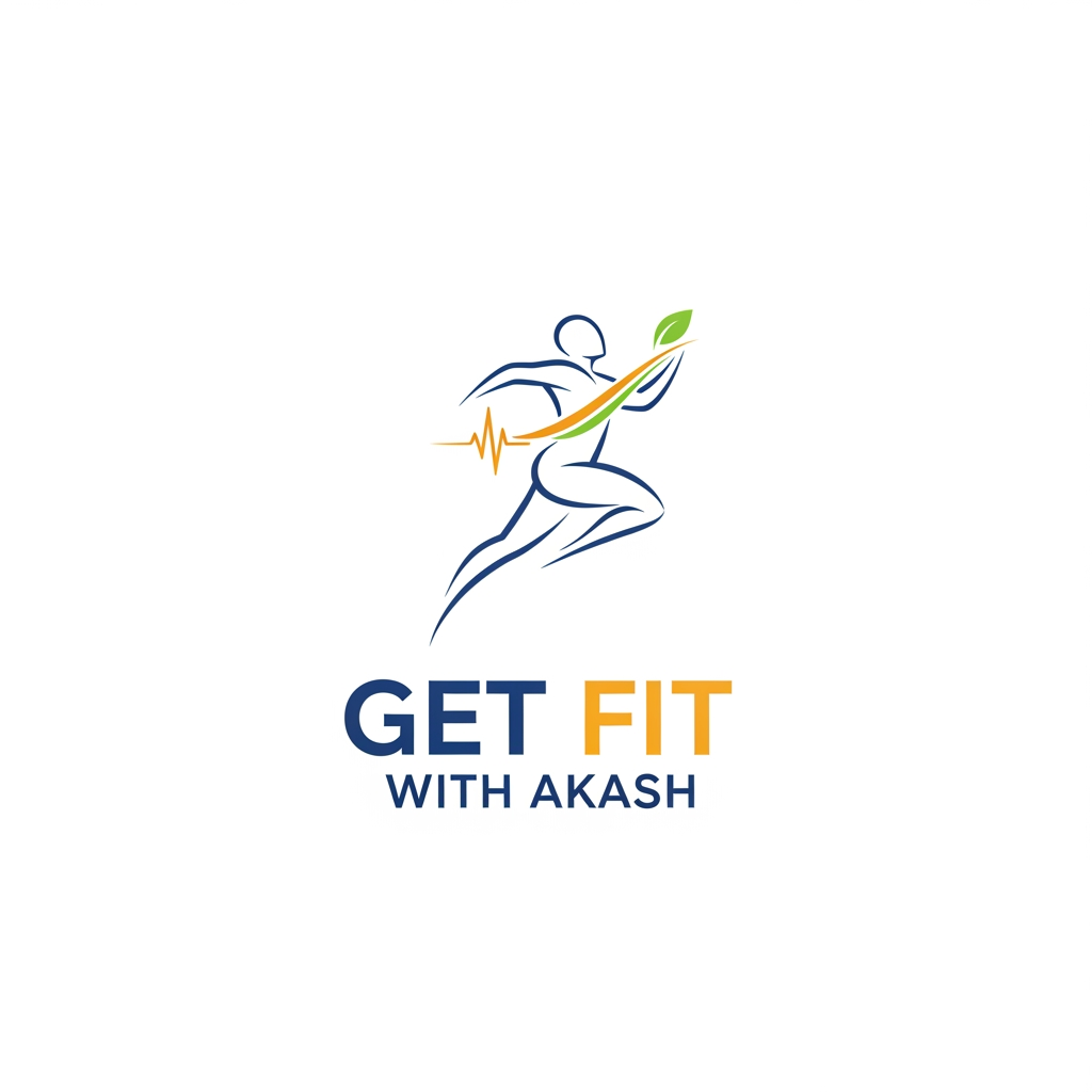 AI Design for GET FIT WITH AKASH CREATE LOGO- NOT MASCULAR, Fitness centric