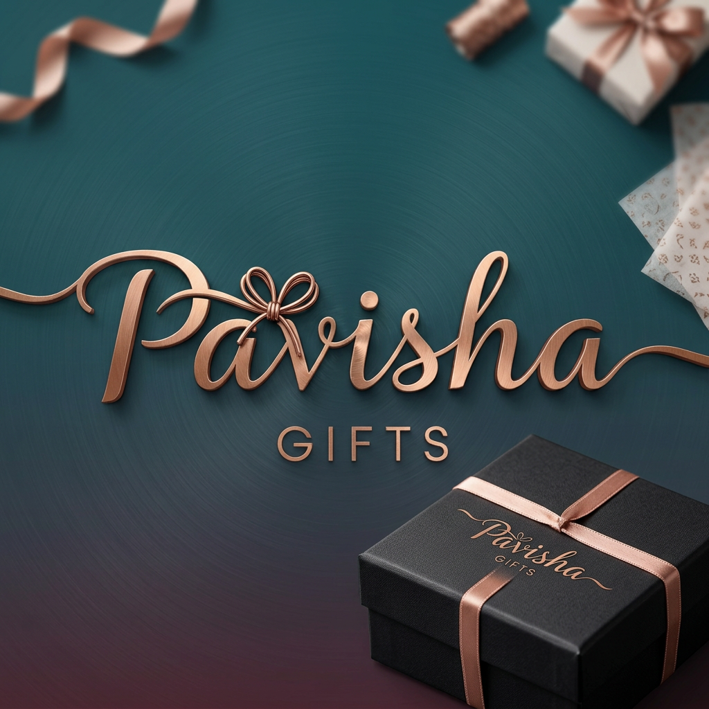 AI Design for Brand name is Pavisha Gifts, create logo