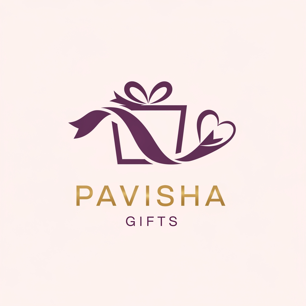AI Design for Brand name is Pavisha Gifts, create logo