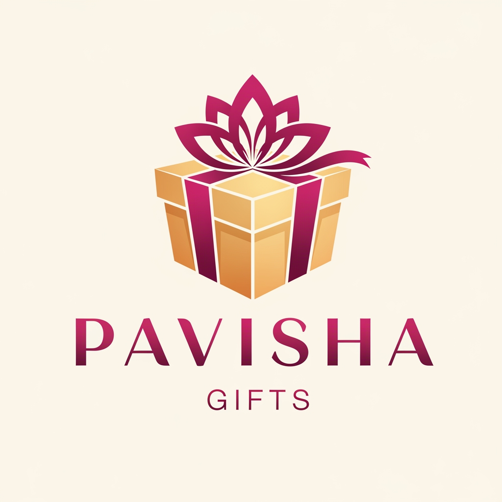 AI Design for Brand name is Pavisha Gifts, create logo