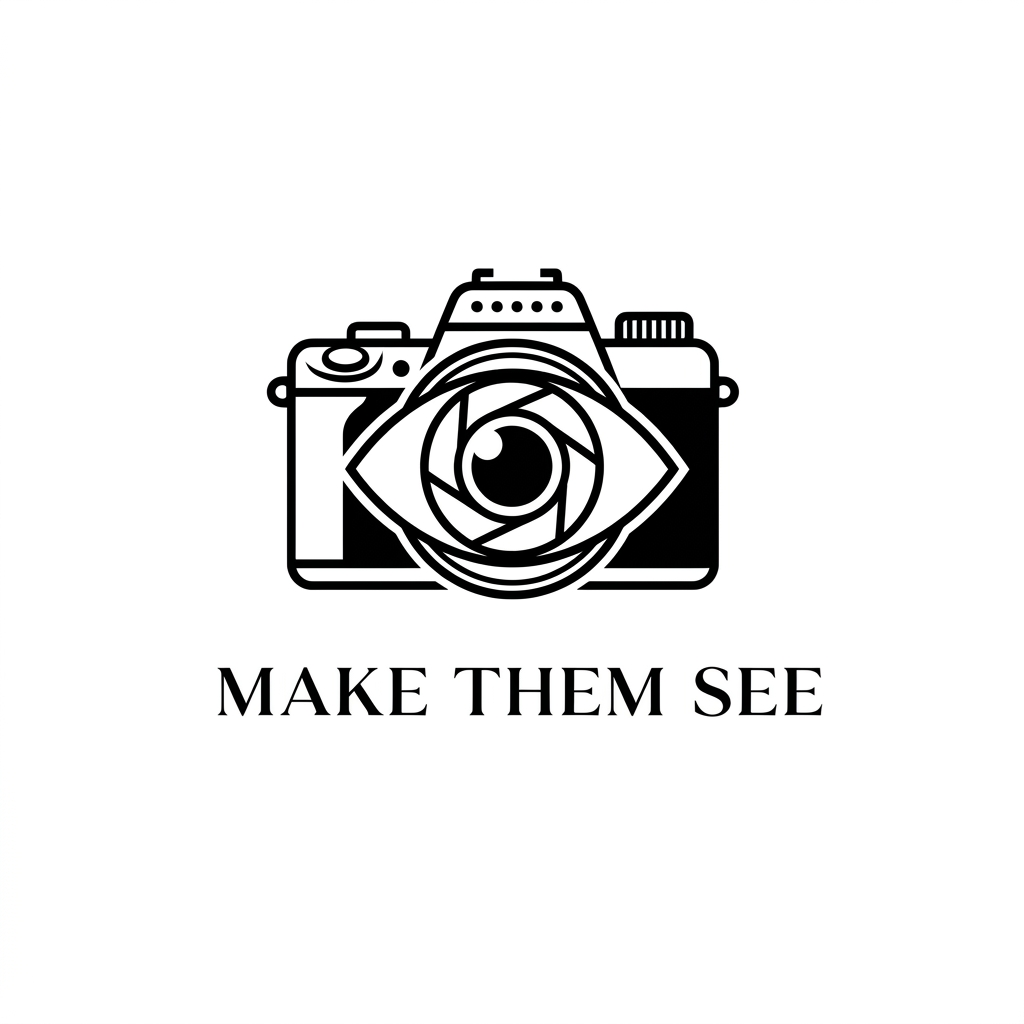 AI Design for make the background colour white and the camera design should look like a camera not like a suitcase