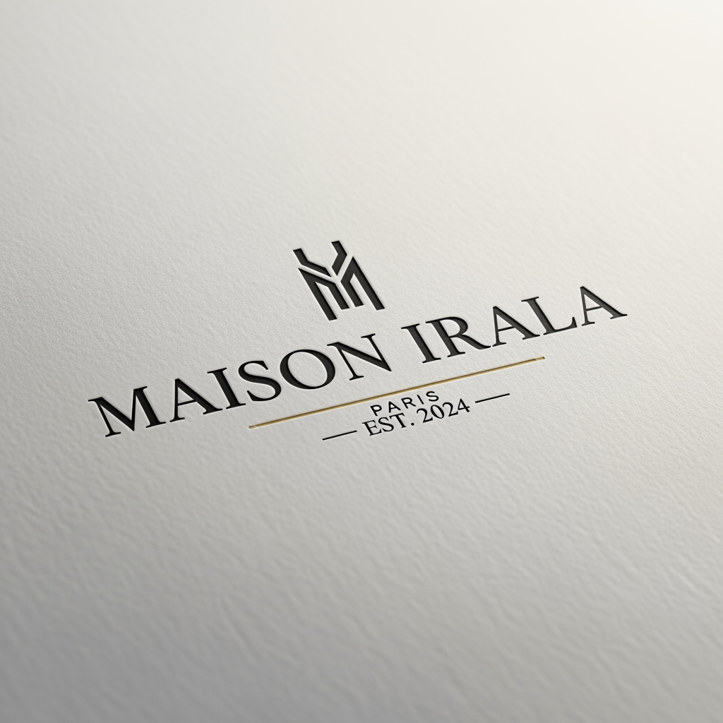 AI Design for i have a lifestyle brand called Maison Irala. i need a logo for it in similar terms of Tom ford, LV, Gucci etc.
