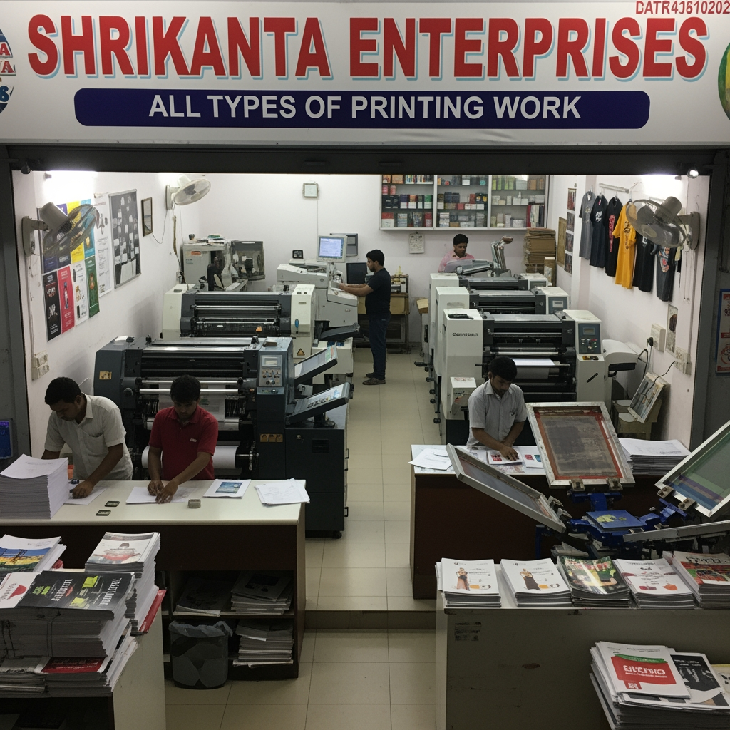 AI Design for Shrikanta enterprises all types of printing work