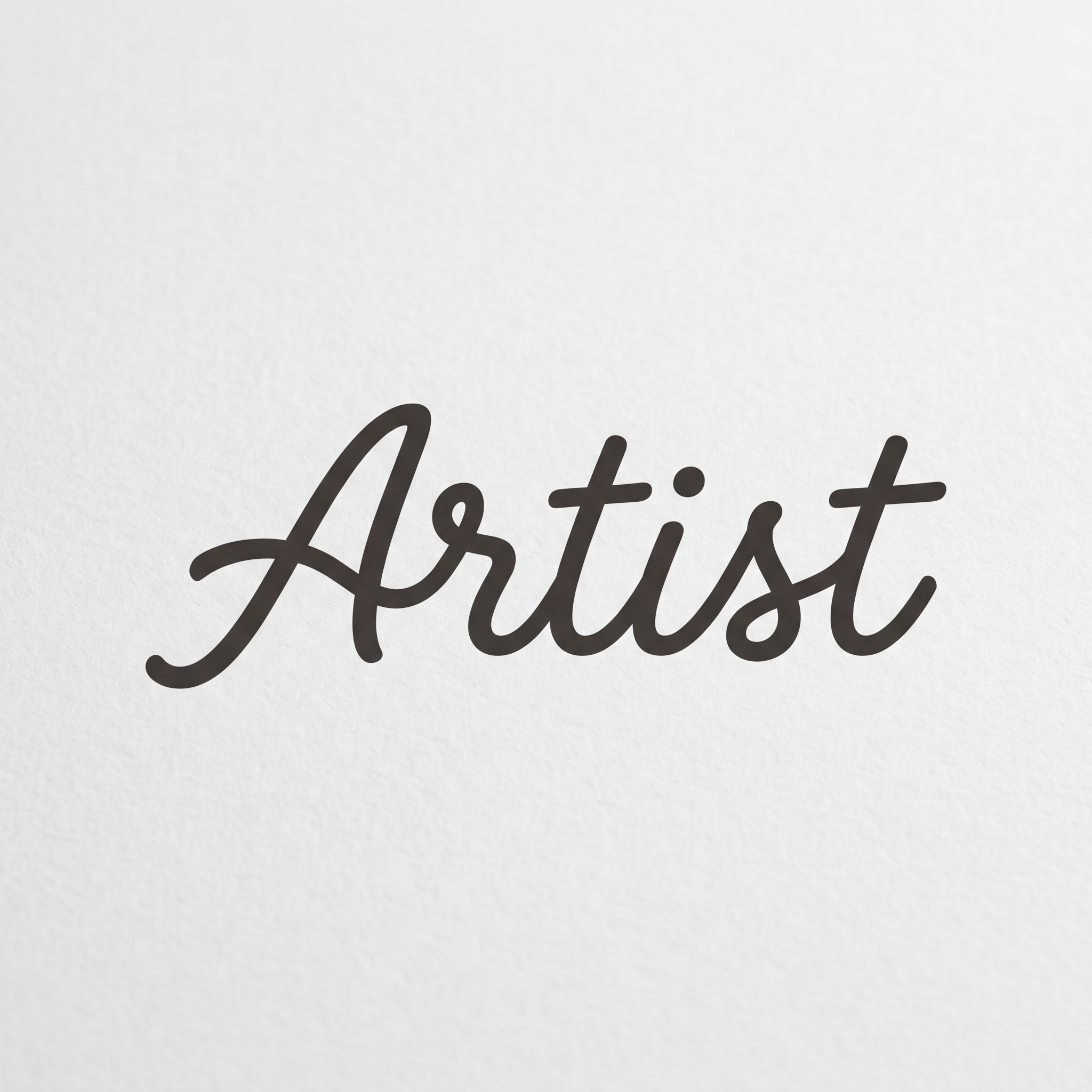AI Design for make a logo
"Artist" simple and smooth but still typography