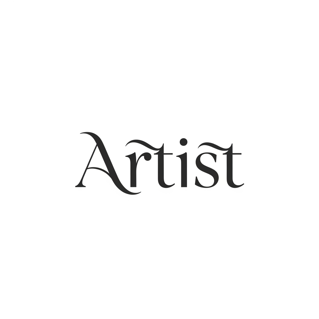 AI Design for make a logo
"Artist" simple and smooth but still typography