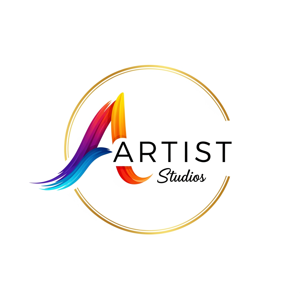 AI Design for make a logo artist look cool good and beautiful and art