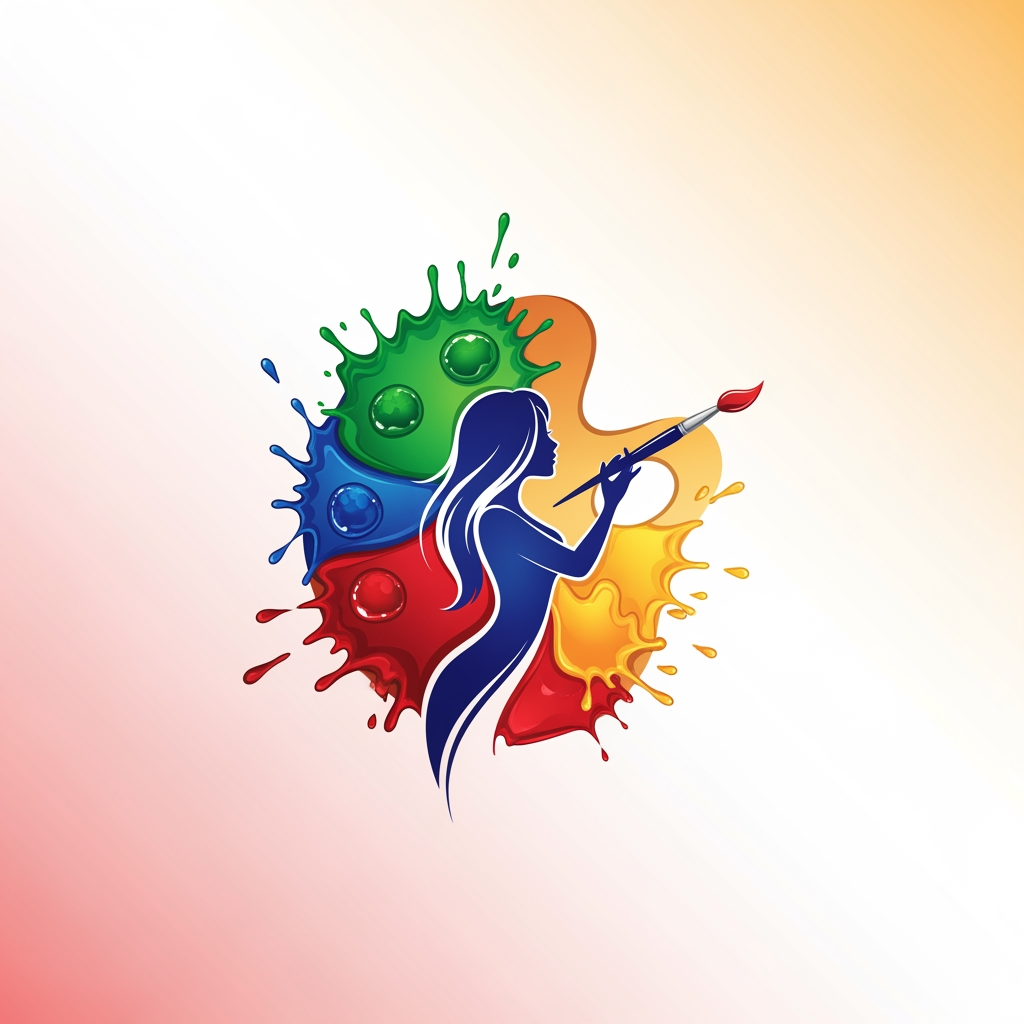 AI Design for make a logo artist look cool good and beautiful and art