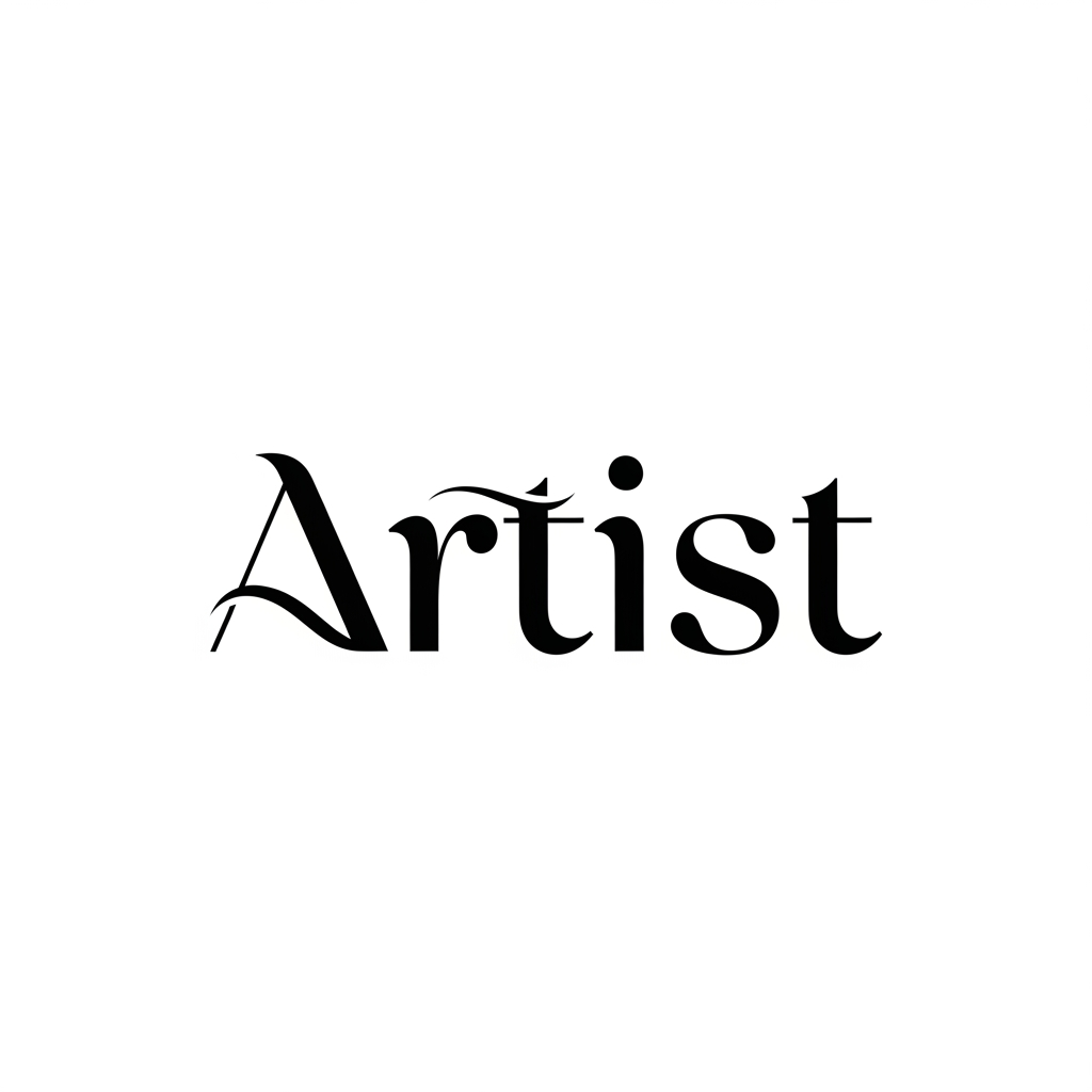 AI Design for make a logo
"Artist" simple and smooth but still typography