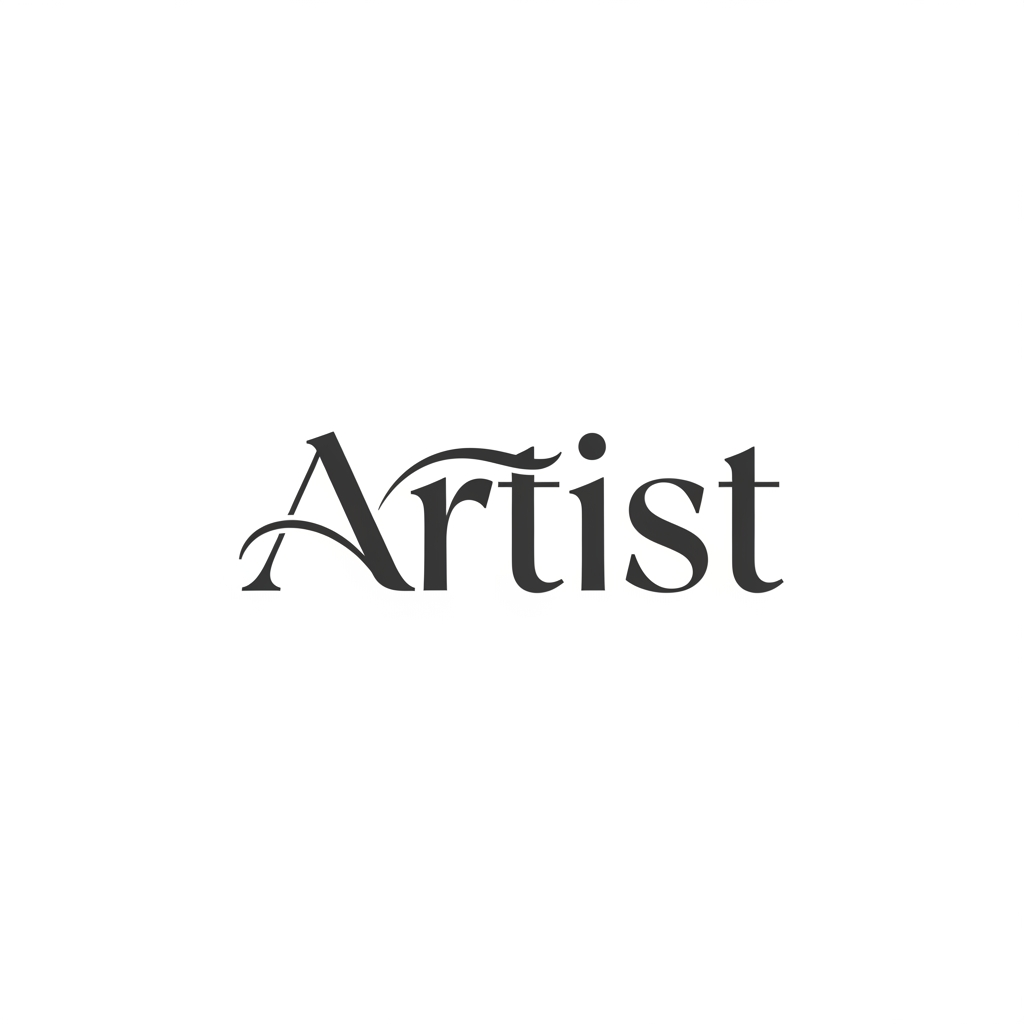 AI Design for make a logo
"Artist" simple and smooth but still typography