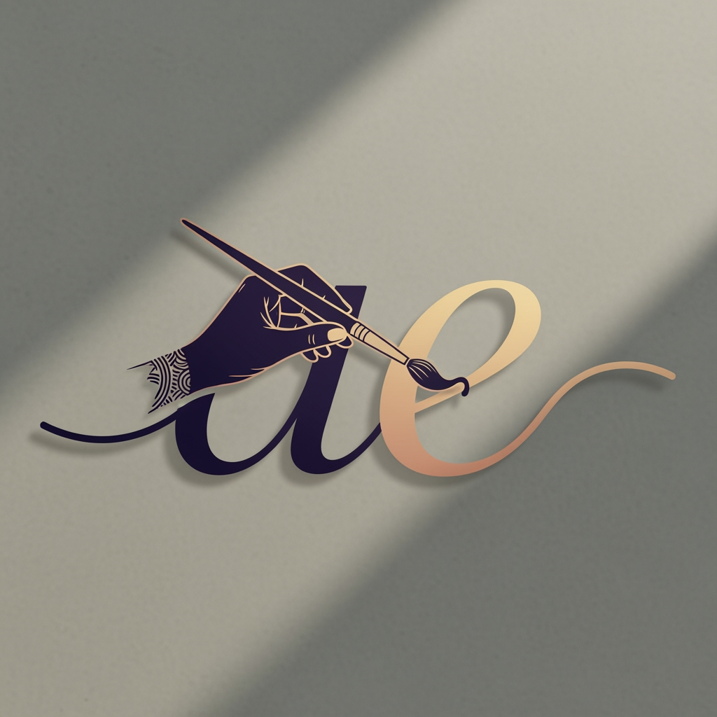 AI Design for make a logo artist look cool good and beautiful and