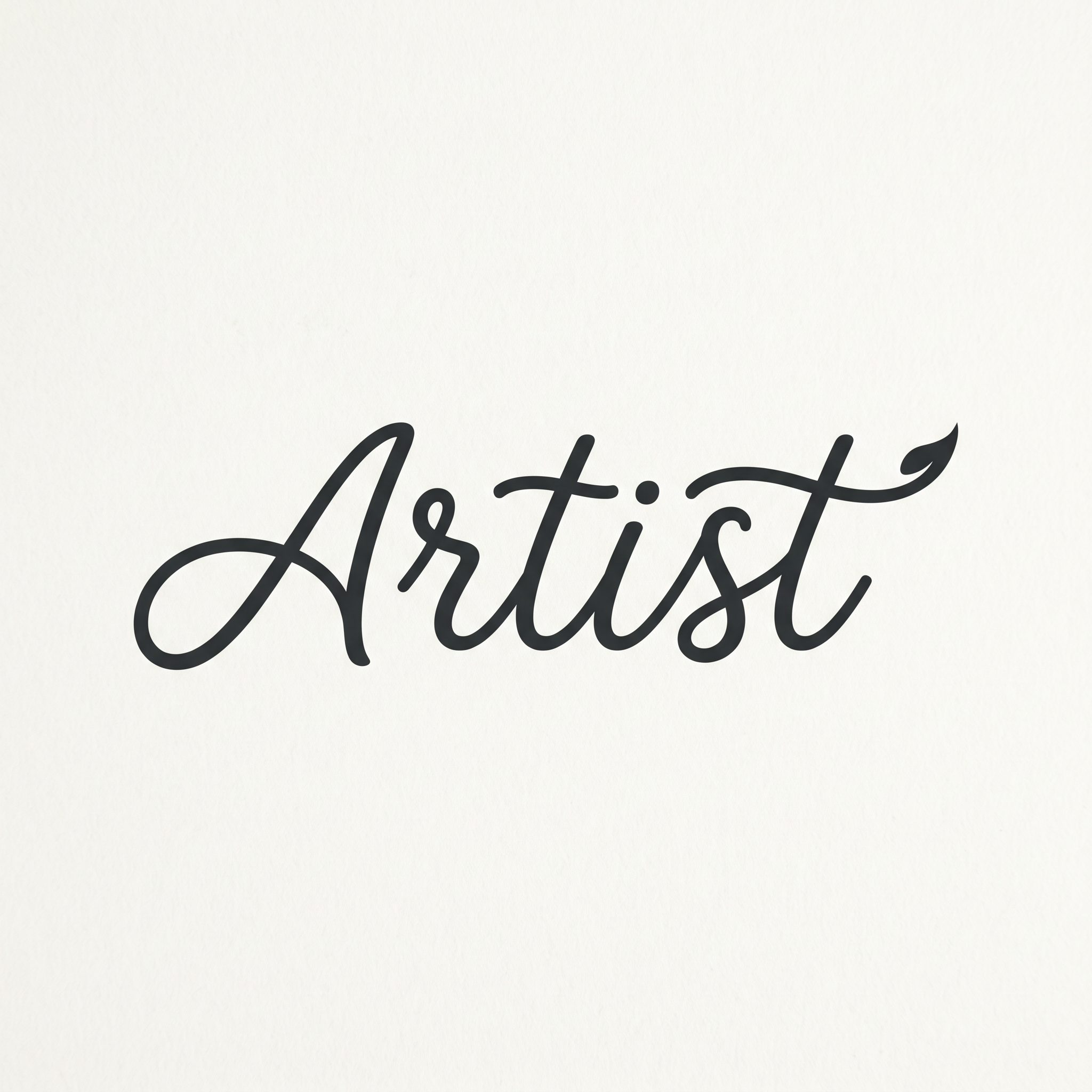 AI Design for make a logo
"Artist" simple and smooth but still typography