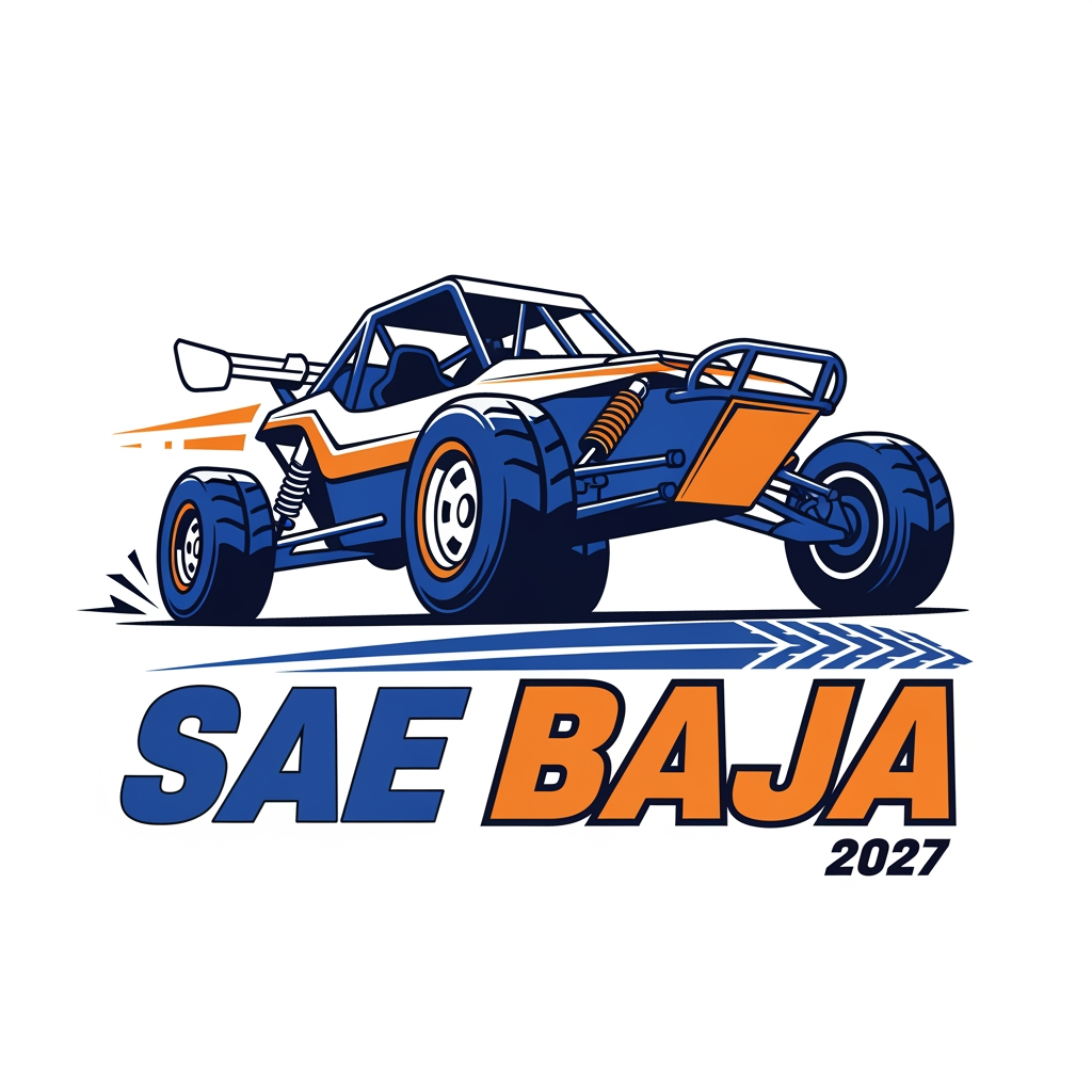 AI Design for Remove SAE BAJA 2027 from logo and make look more clear and simple