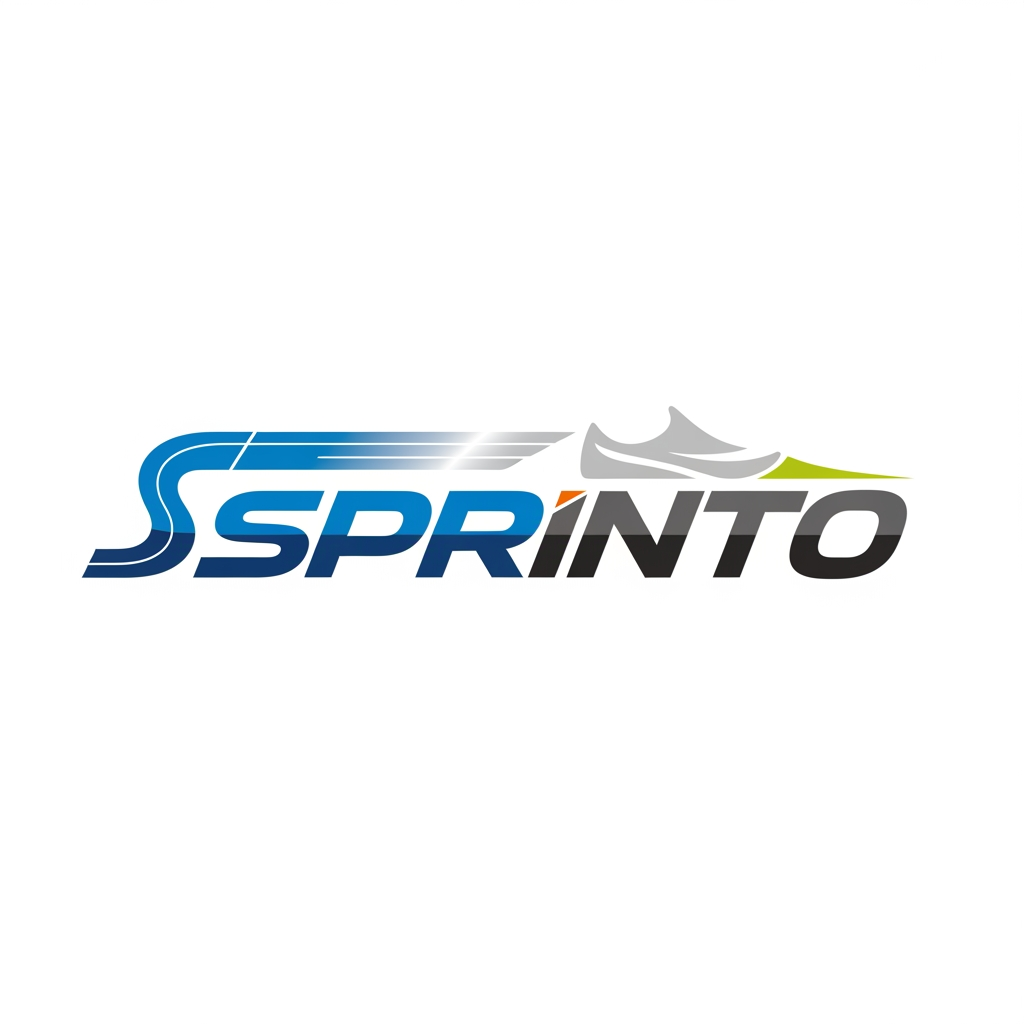 AI Design for Sprinto is name ko dekho or yh shoes ke liye ek brand h iske liye logo design kro