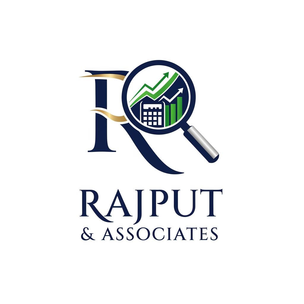 AI Design for I am Cost Accountant by profession working since last 15 + Years. My Firm Name is Rajput & Associates, I work in Cos Audit, Costing, Accounting, Taxation , Project Loan matters. I need to create logo for my Firm.