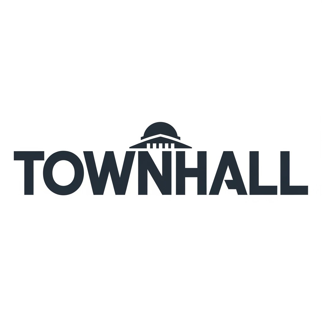 AI Design for TOWNHALL logo make bold
