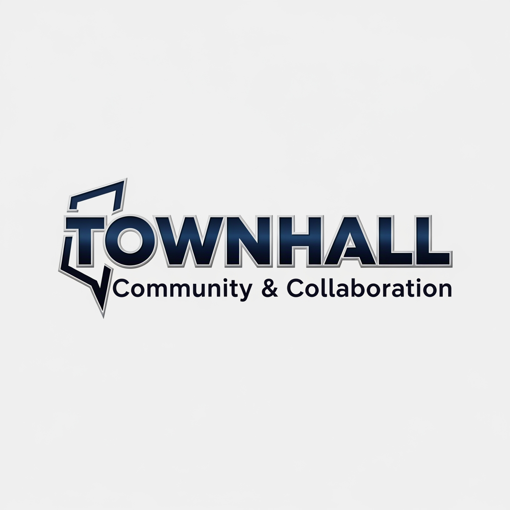 AI Design for TOWNHALL logo make bold