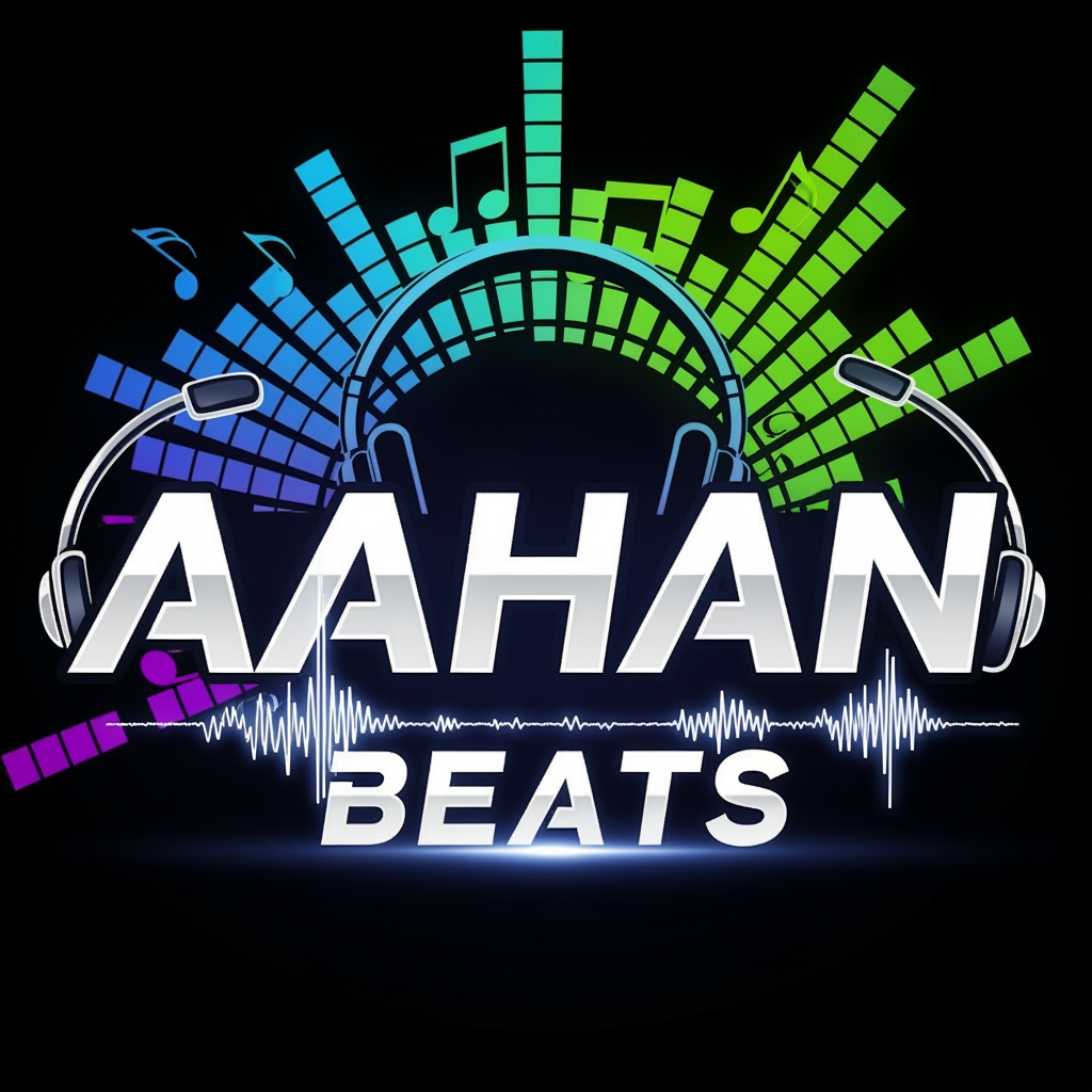 AI Design for I want to create a music/entertainment youtube channel logo. Name is AAHAN BEATS