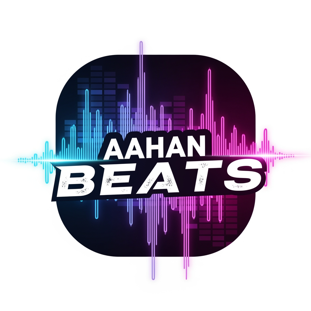 AI Design for I want to create a music/entertainment youtube channel logo. Name is AAHAN BEATS