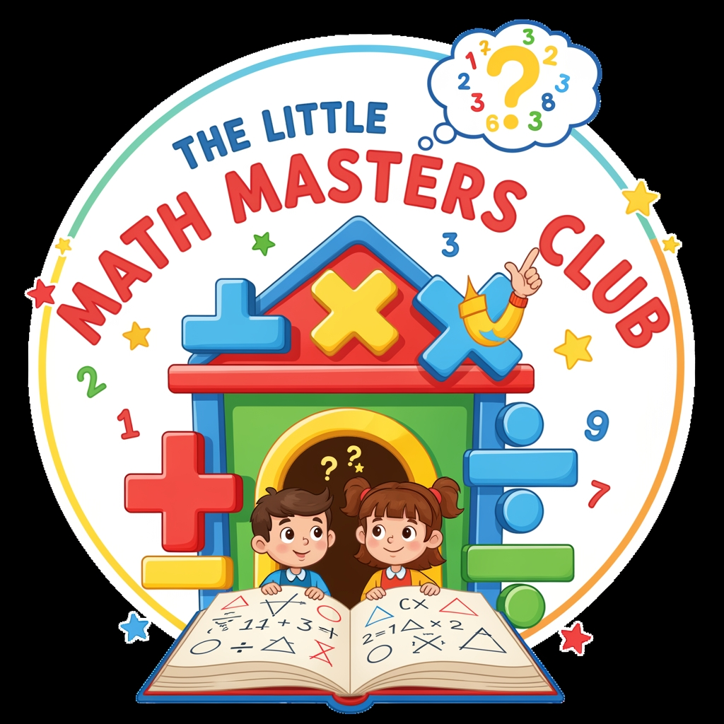 AI Design for i want to make a logo for my business which a tutoring business for math class whose name is the little math masters club, it should be colourful, engaging and add a little element of math