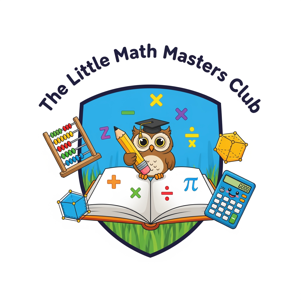 AI Design for i want to make a logo for my business which a tutoring business for math class whose name is the little math masters club, it should be colourful, engaging and add a little element of math