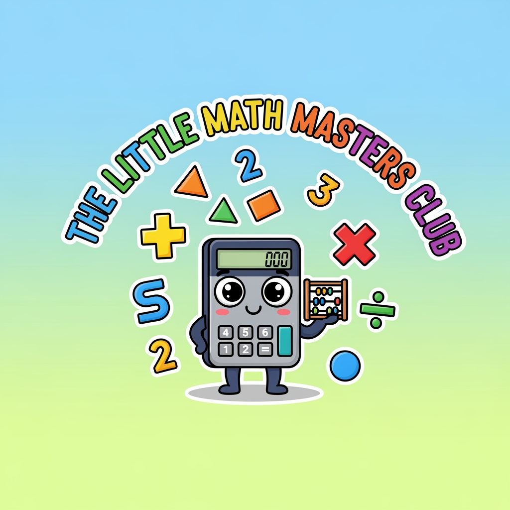 AI Design for i want to make a logo for my business which a tutoring business for math class whose name is the little math masters club, it should be colourful, engaging and add a little element of math