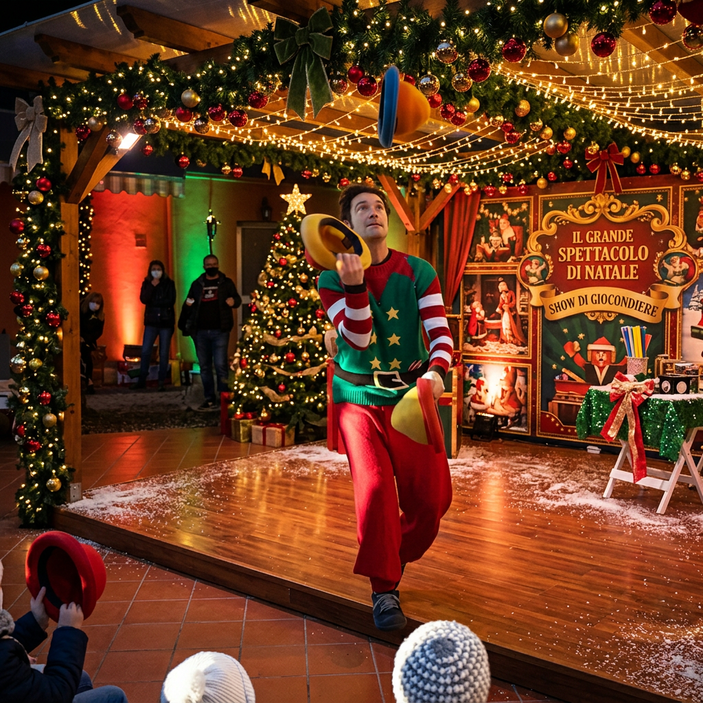 AI Design for metti un fondale christmas show