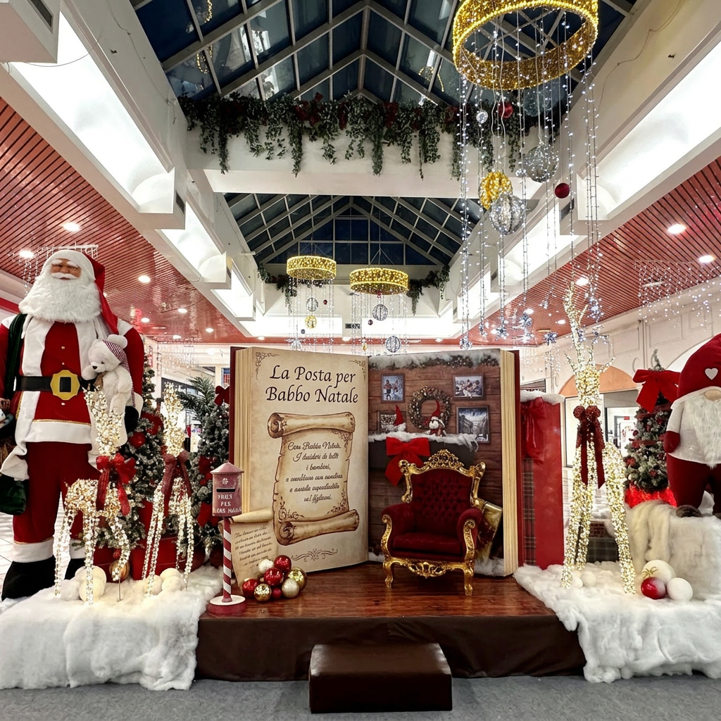 AI Design for ma e' troppo grande deve essere piu' piccolo del babbo natale. il babbo natale è alto 400 cm, il libro deve essere 200