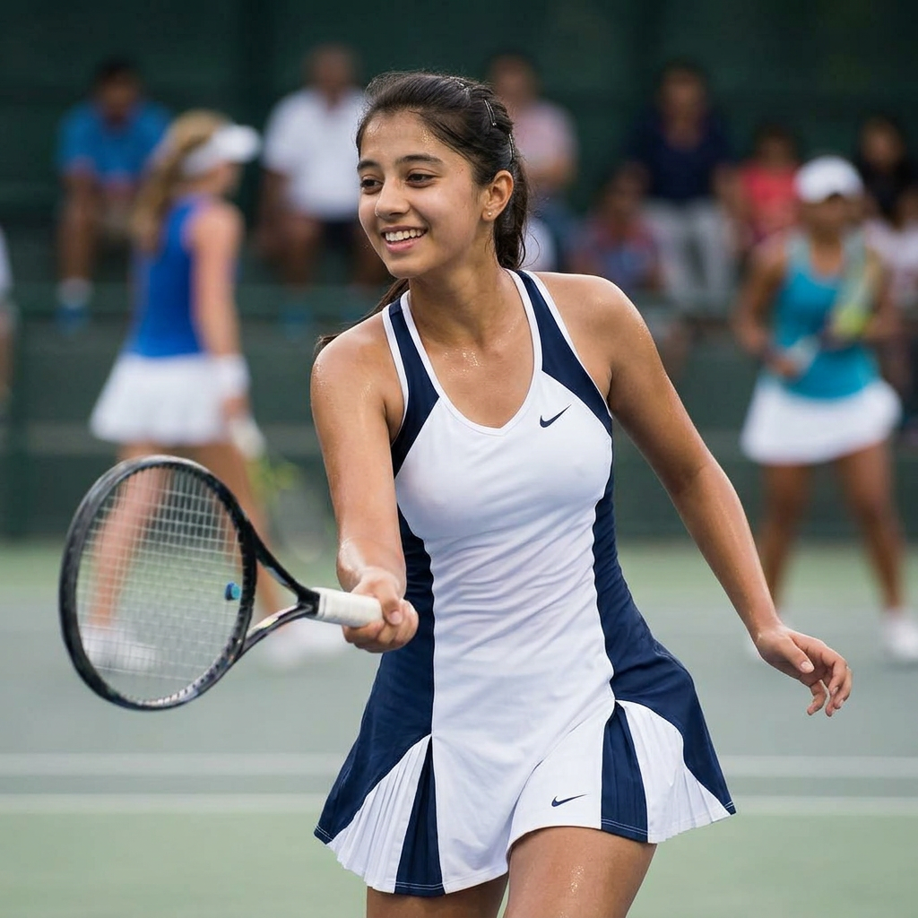AI Design for in tennis dress