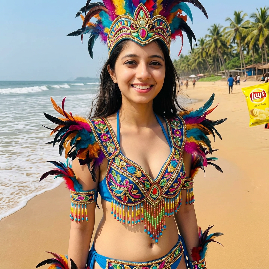 AI Design for on beach with costume