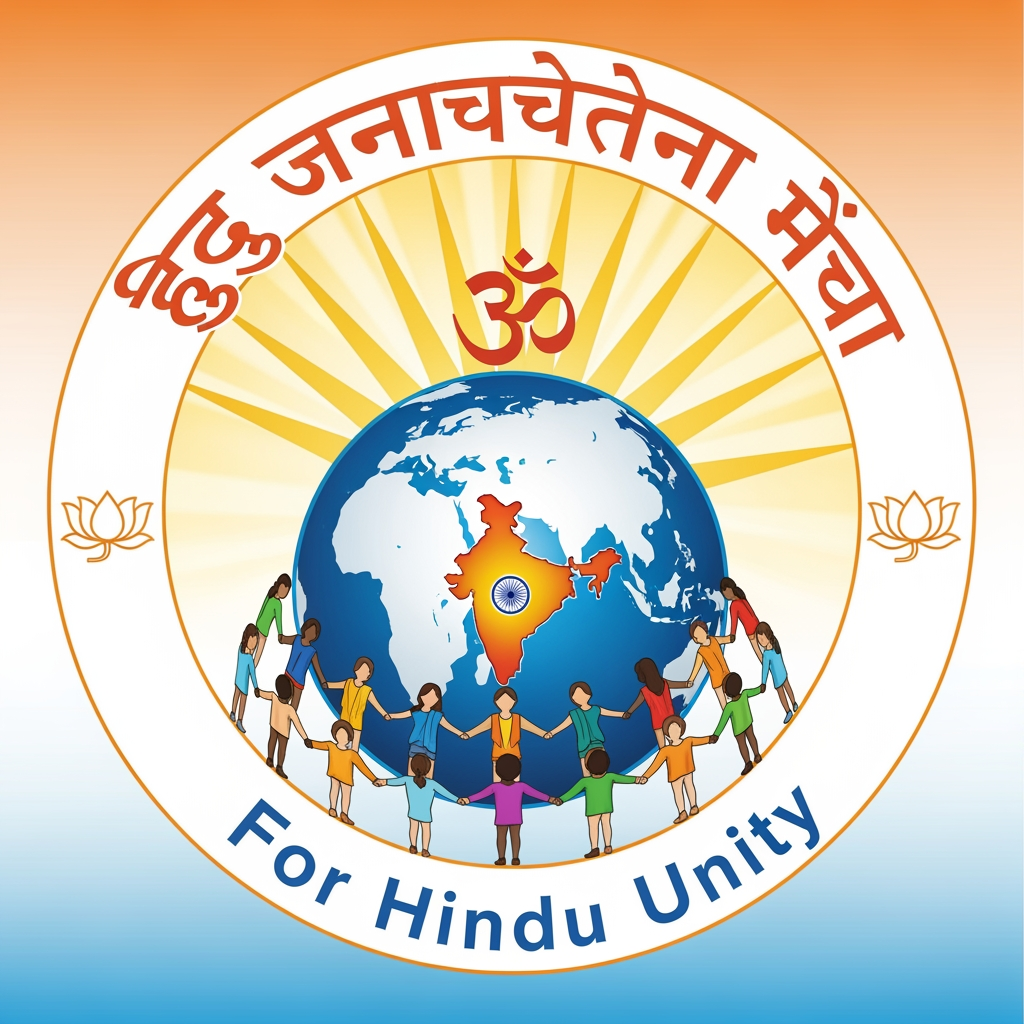 AI Design for LOGO OF HINDU JANACHETANA MANCHA FOR HINDU UNITY