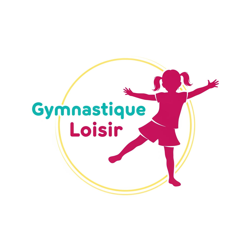 AI Design for Logo d'une petite fille qui fait de la gym pour le loisir