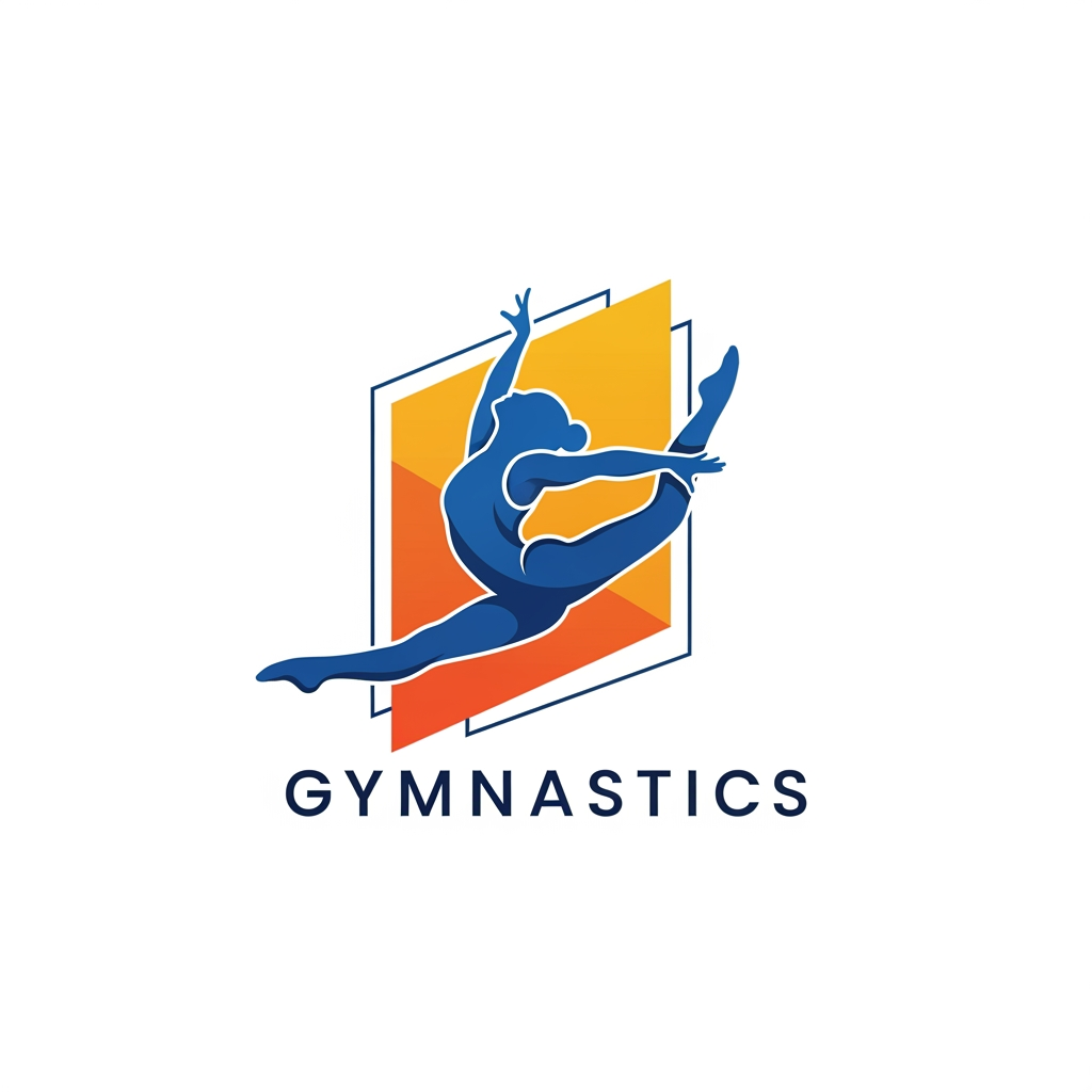 AI Design for Gymnaste qui fait de la gymnastique en logo