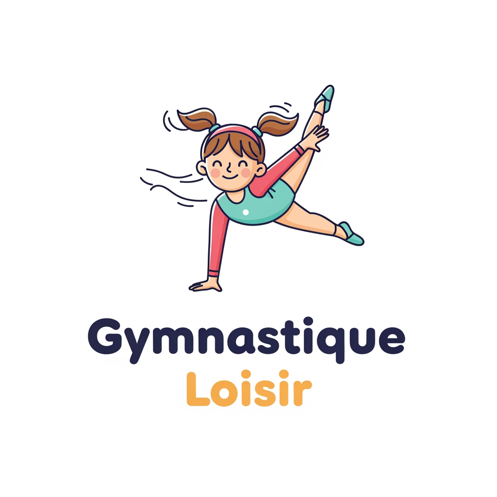 AI Design for Logo d'une petite fille qui fait de la gym pour le loisir