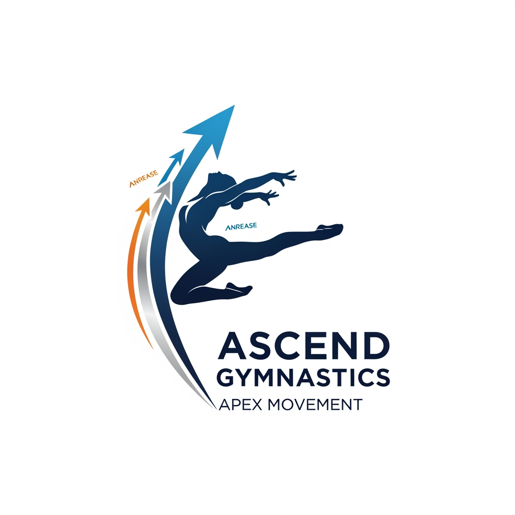 AI Design for Gymnaste qui fait de la gymnastique en logo augmente le design