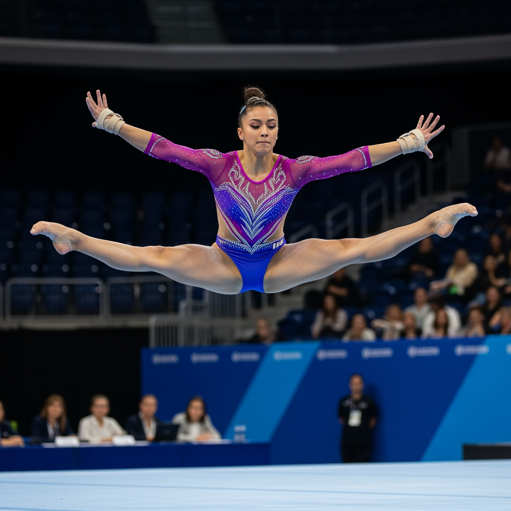 AI Design for Gymnaste qui fait de la gymnastique