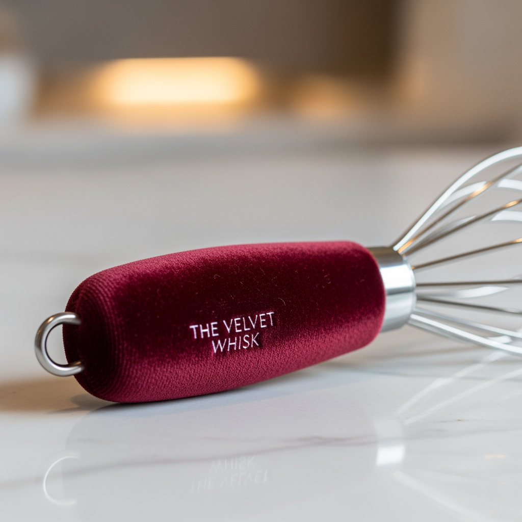 AI Design for The Velvet Wisk in maroon color