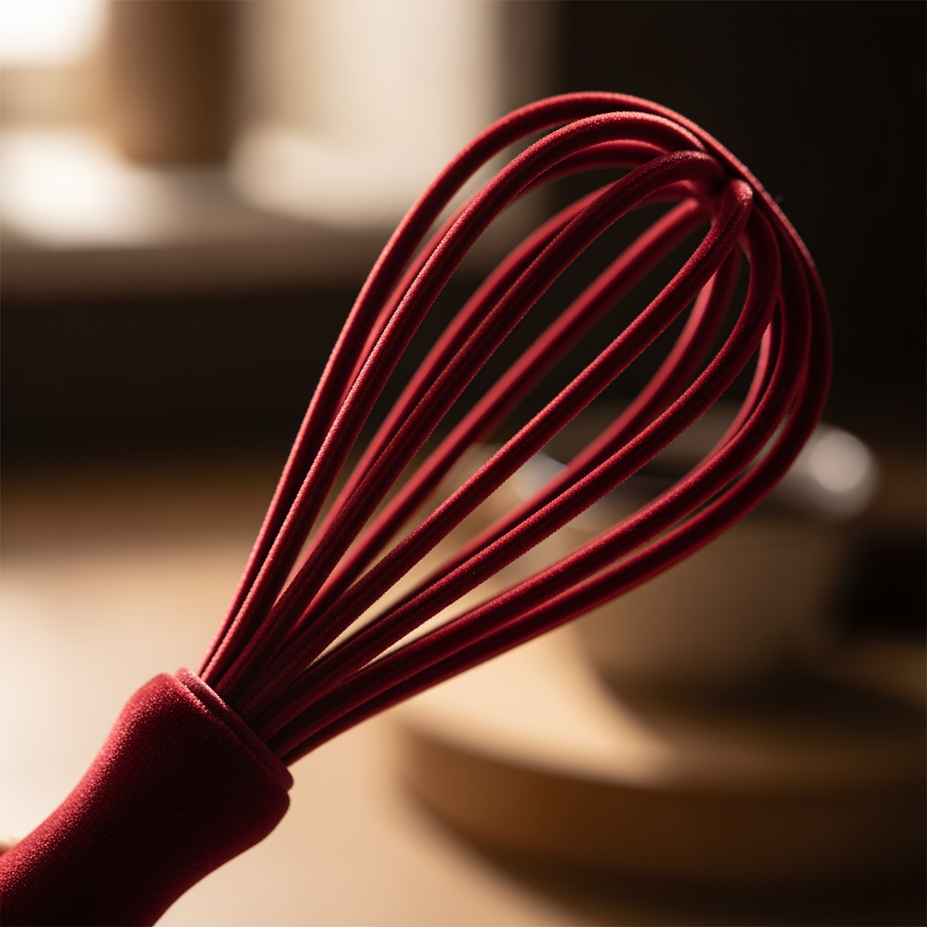 AI Design for The Velvet Wisk in maroon color