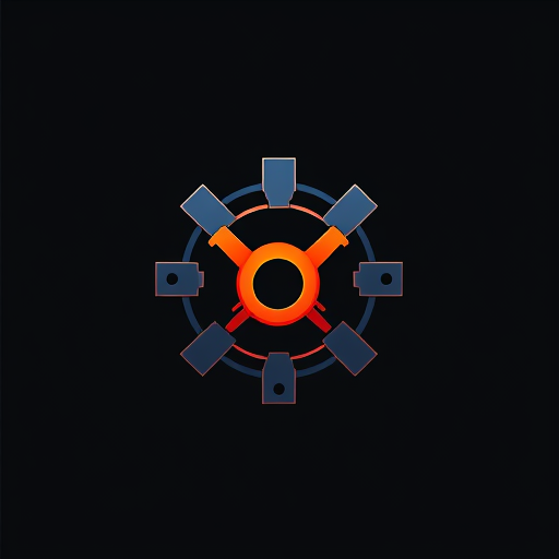 AI Design for logo toko sparepart komputer