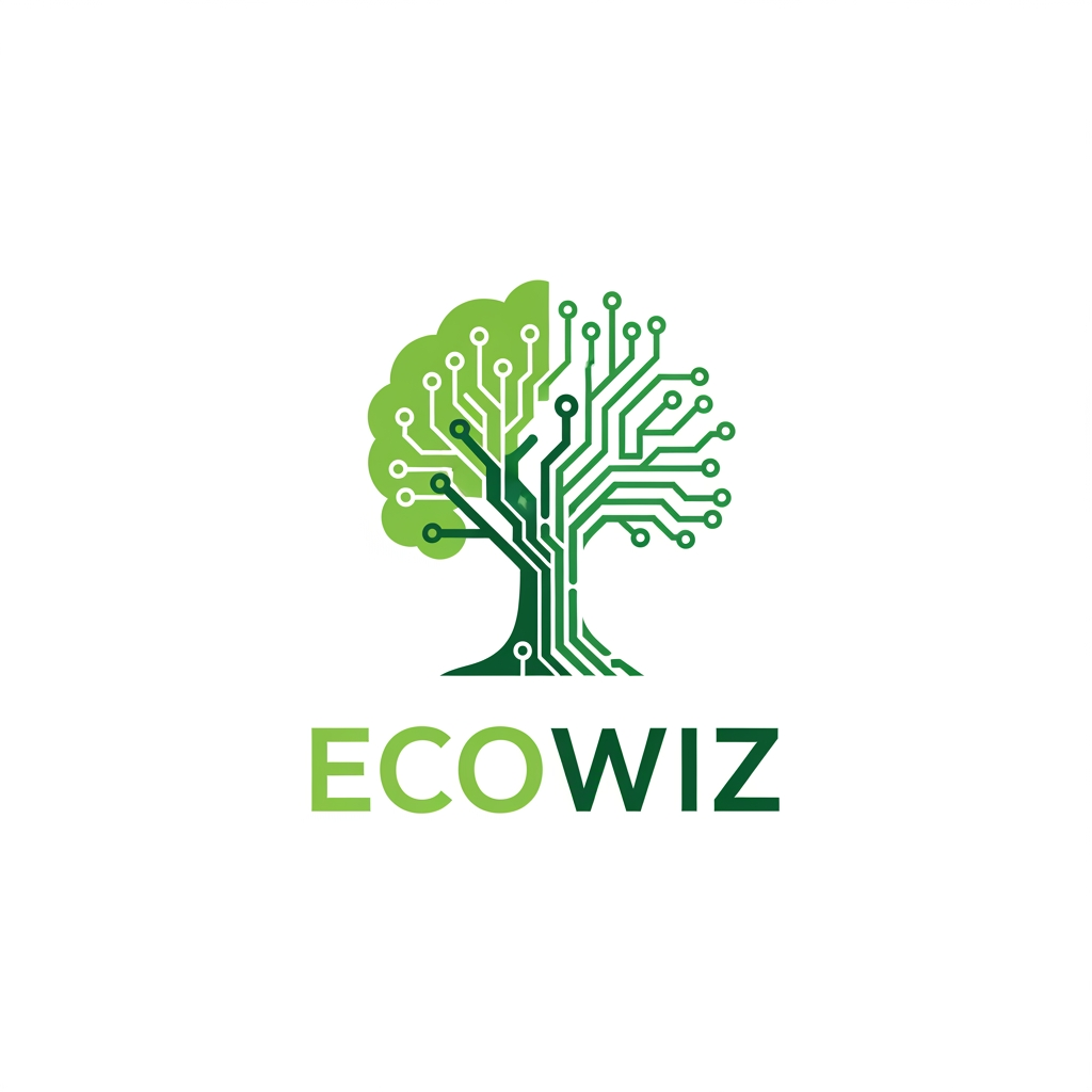 AI Design for i want to make logo on ecowiz provide 7 logos