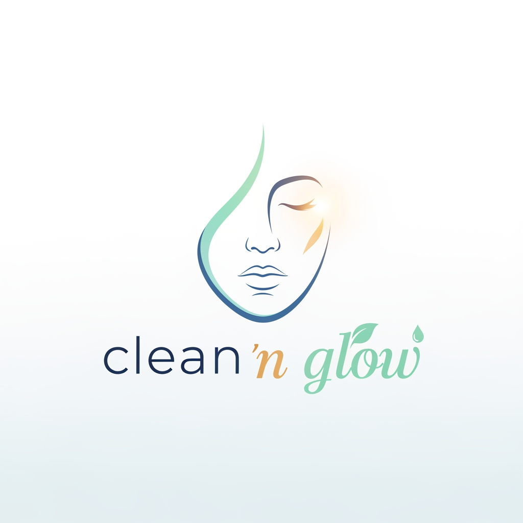 AI Design for creat a logo for 
skin care product  used face 

Name: clean n glow