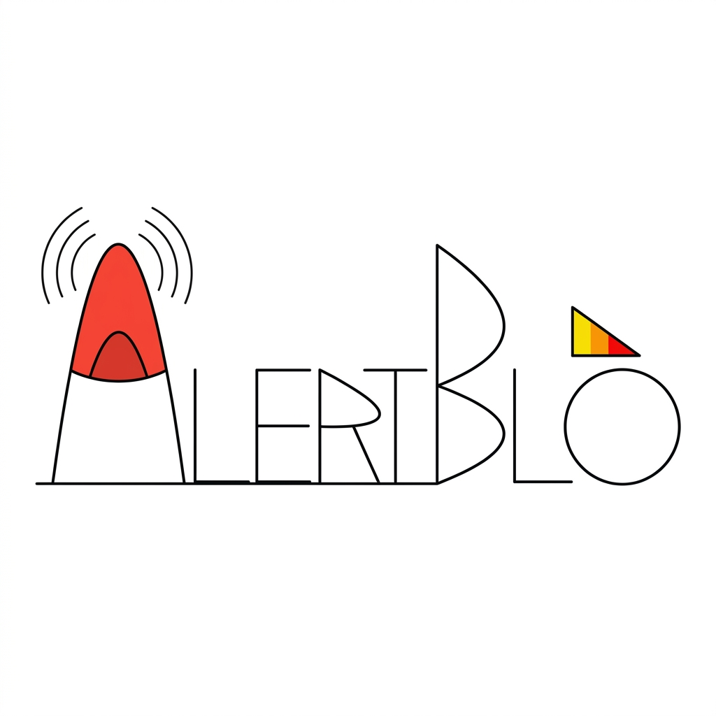 AI Design for Realiza el primer logo de nuevo, añadiendo lineas en la a para enfatizar que es una alarma. Mantén la letra a en la misma linea que el logo y realizalo de manera minimalista