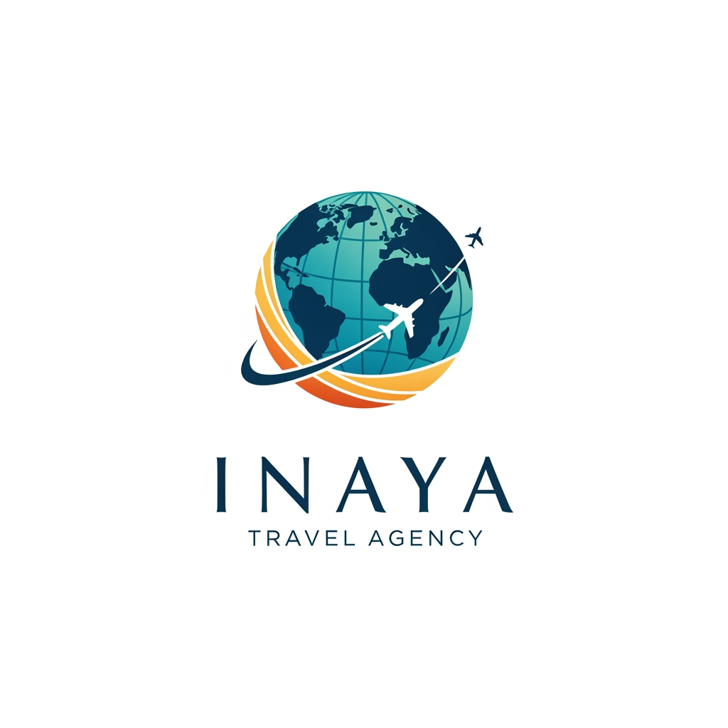 AI Design for creat logo INAYA TRAVEL AGENCY