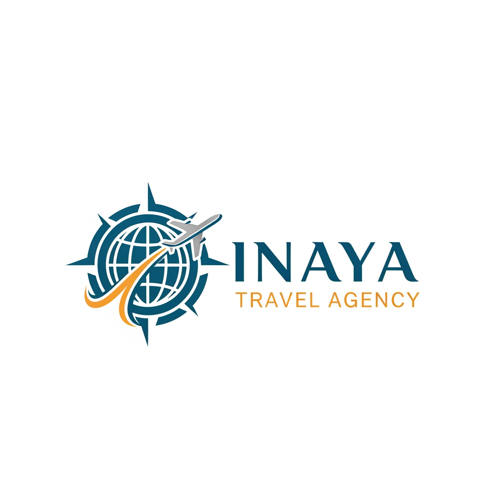 AI Design for creat logo INAYA TRAVEL AGENCY