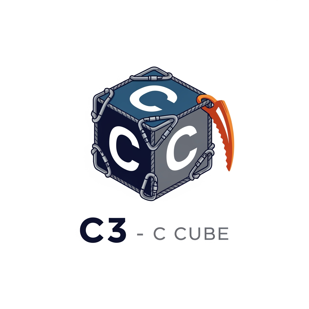 AI Design for i need logo for my brand C3 - C Cube. it is a climbing company