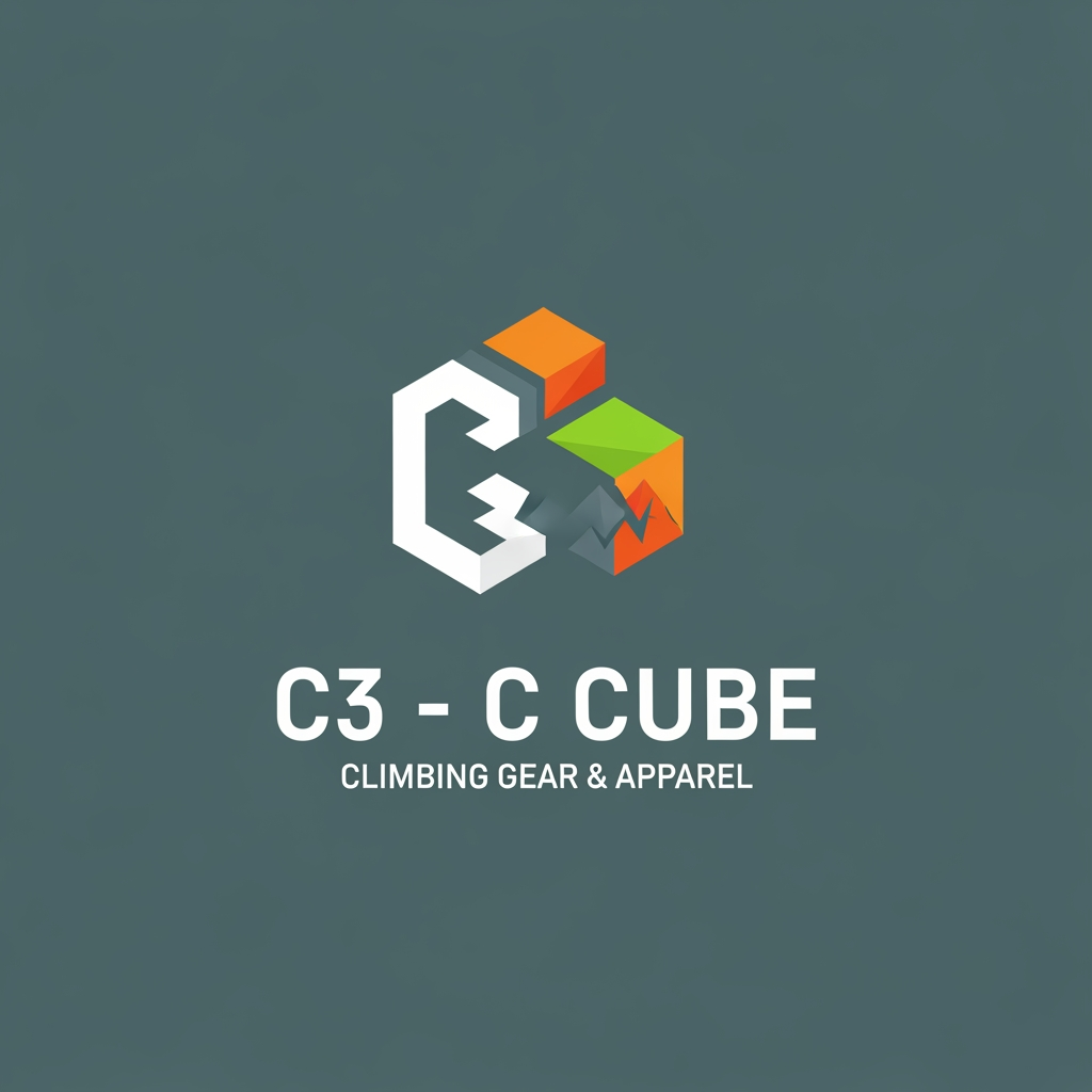 AI Design for i need logo for my brand C3 - C Cube. it is a climbing company