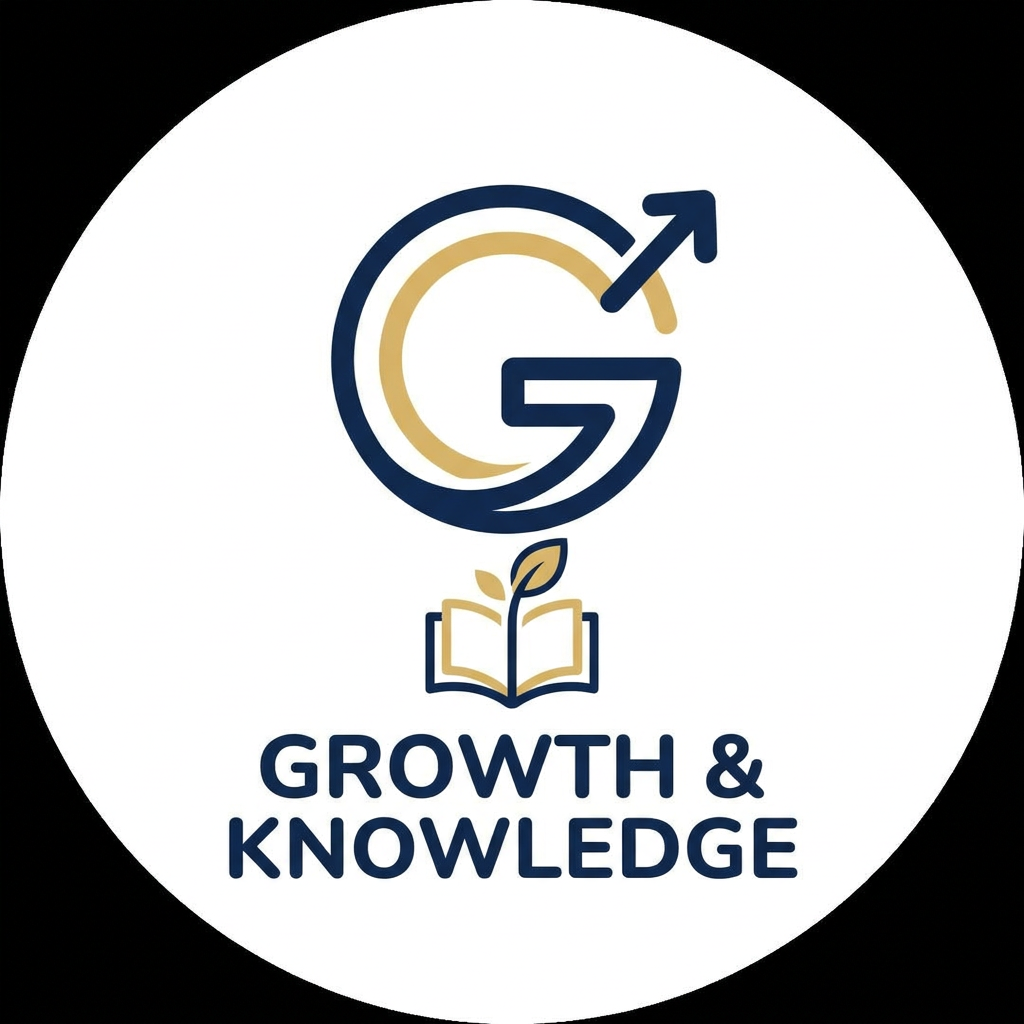 AI Design for A sophisticated and modern minimalist logo for a personal brand focused on education, motivation, and digital growth. The design features a stylized, elegant monogram or abstract symbol representing growth and knowledge, rendered in a refined color palette of deep navy, soft gold, and clean white. The composition is balanced and professional, suitable for a high-end social media profile picture, with clean lines, vector-style clarity, and a premium aesthetic. I WANT LIKE A CARTOON